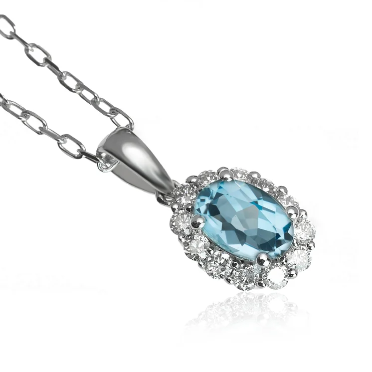 GOLDIE Zlatý prívesok s topásom a diamantmi Lotti LPE456.AVX GOLDIE Zlatý prívesok s topásom a diamantmi Lotti LPE456.AVX
