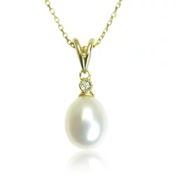 GOLDIE Zlatý prívesok so sladkovodnou perlou a diamantom Triton LPE489.PAB GOLDIE Zlatý prívesok so sladkovodnou perlou a diamantom Triton LPE489.PAB