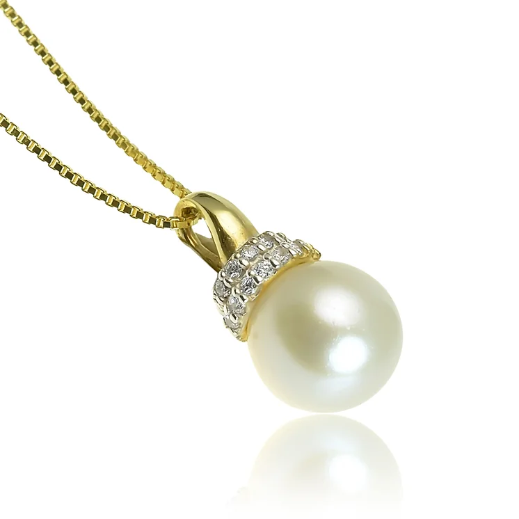 GOLDIE Zlatý prívesok so sladkovodnou perlou Rotati LPE307.GOB GOLDIE Zlatý prívesok so sladkovodnou perlou Rotati LPE307.GOB