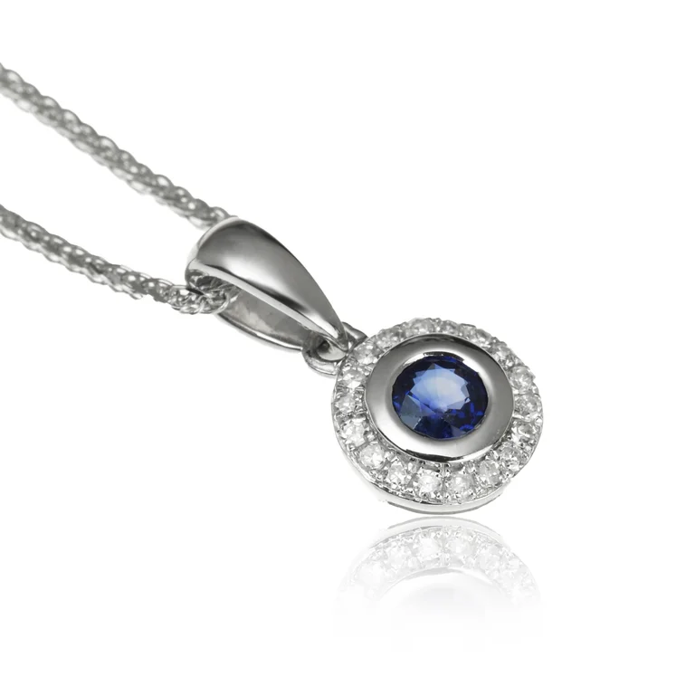 GOLDIE Zlatý prívesok so zafírom a diamantmi Zitte LPE403.AVX GOLDIE Zlatý prívesok so zafírom a diamantmi Zitte LPE403.AVX