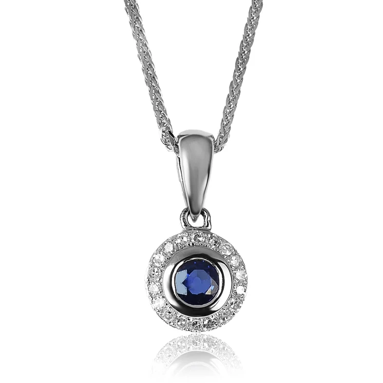 GOLDIE Zlatý prívesok so zafírom a diamantmi Zitte LPE403.AVX GOLDIE Zlatý prívesok so zafírom a diamantmi Zitte LPE403.AVX