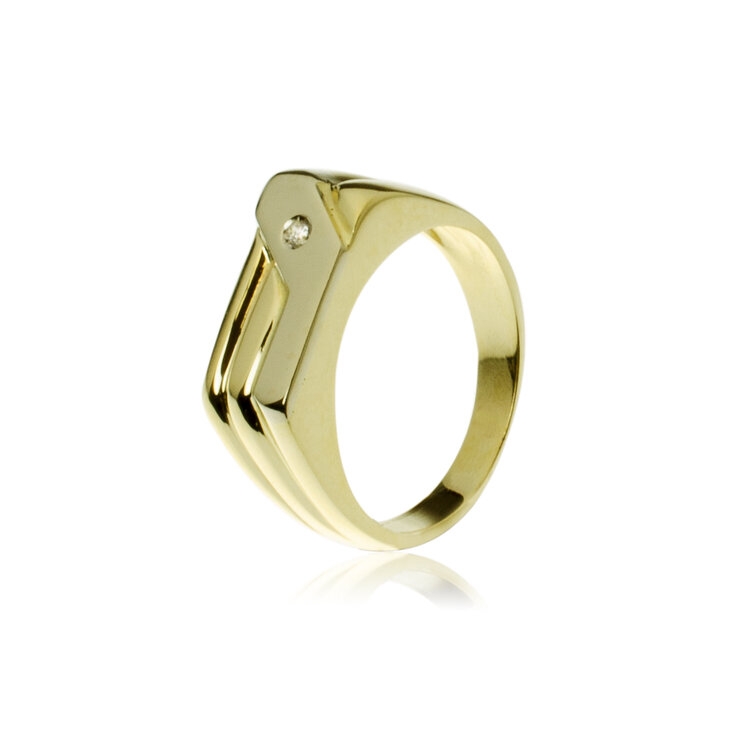 GOLDIE Zlatý prsteň Adam MRG007.CO