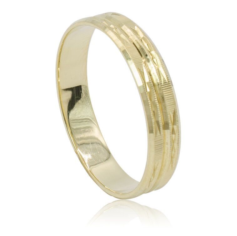 GOLDIE Zlatý prsteň Aina LRG586.F