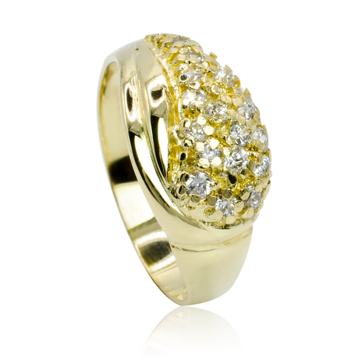 GOLDIE Zlatý prsteň Aldona LRG592.F