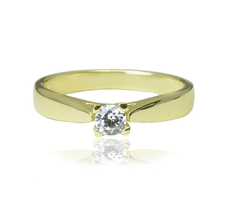 GOLDIE Zlatý prsteň Catharine LRG396.AWB