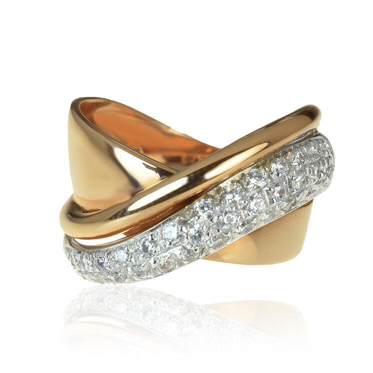 GOLDIE Zlatý prsteň Charlee LRG049.GMB
