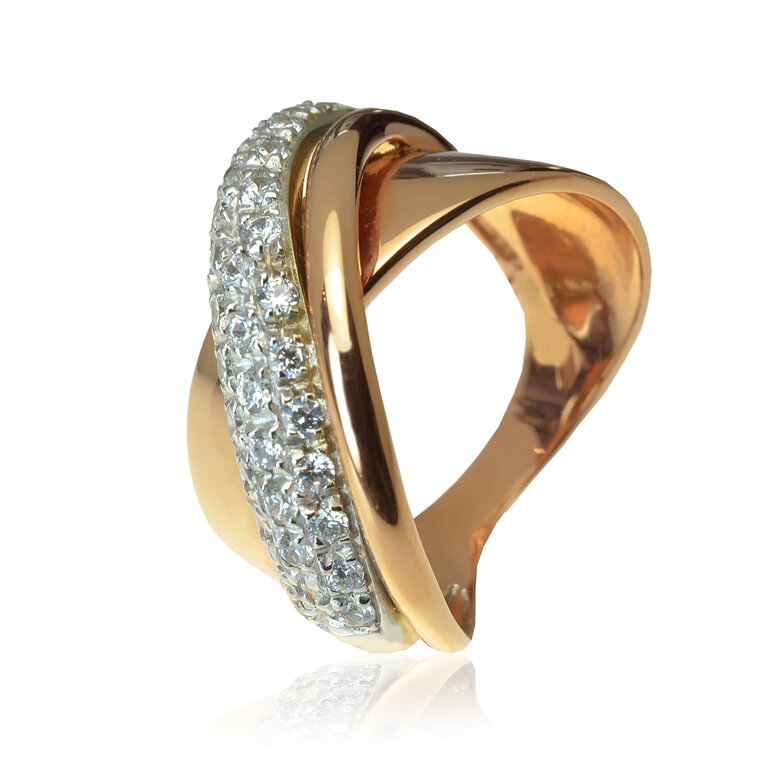 GOLDIE Zlatý prsteň Charlee LRG049.GMB