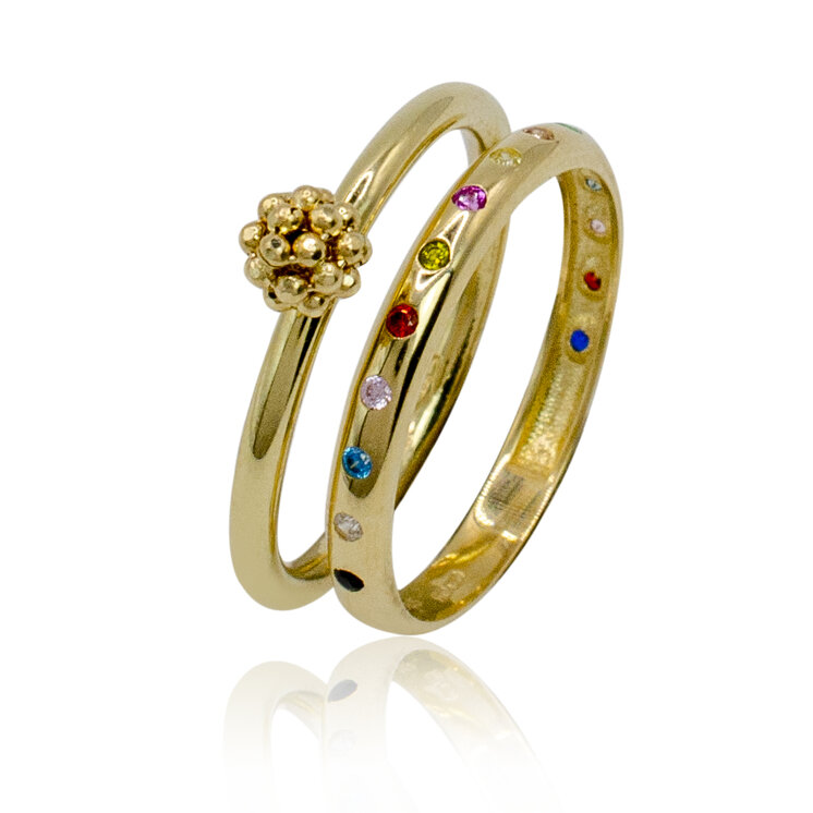 GOLDIE Zlatý prsteň Cherine LRG658.TR