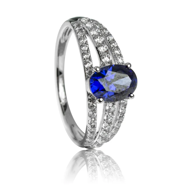 GOLDIE Zlatý prsteň Danielle blue LRG430.AVB GOLDIE Zlatý prsteň Danielle blue LRG430.AVB