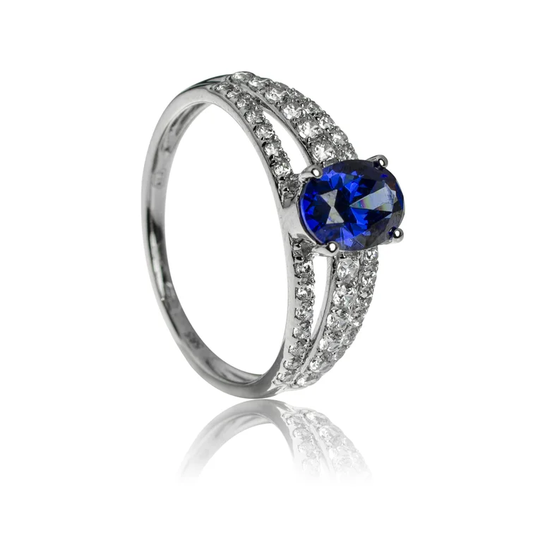 GOLDIE Zlatý prsteň Danielle blue LRG430.AVB GOLDIE Zlatý prsteň Danielle blue LRG430.AVB