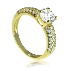 GOLDIE Zlatý prsteň Eloise ER402.TRB GOLDIE Zlatý prsteň Eloise ER402.TRB
