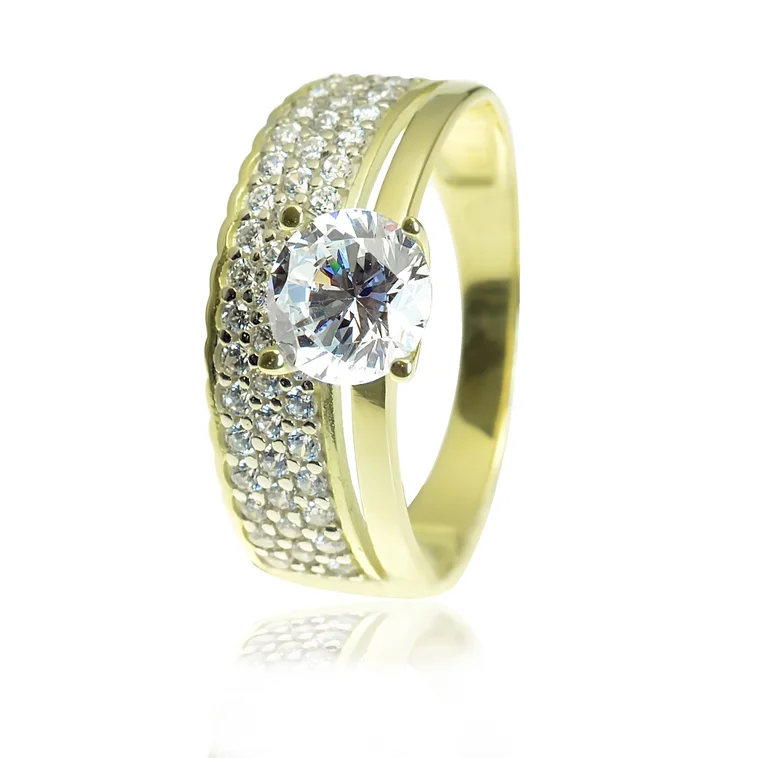 GOLDIE Zlatý prsteň Erika LRG382.AWB GOLDIE Zlatý prsteň Erika LRG382.AWB