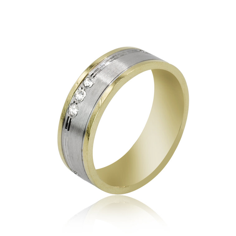 GOLDIE Zlatý prsteň Joanna LRG547.AW