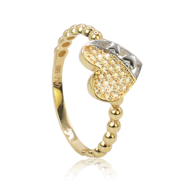 GOLDIE Zlatý prsteň kolekcia Bubble Love no.1 LRG531.AV