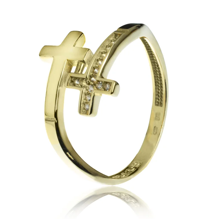GOLDIE zlatý prsteň Krížiky LRG493.TR GOLDIE zlatý prsteň Krížiky LRG493.TR