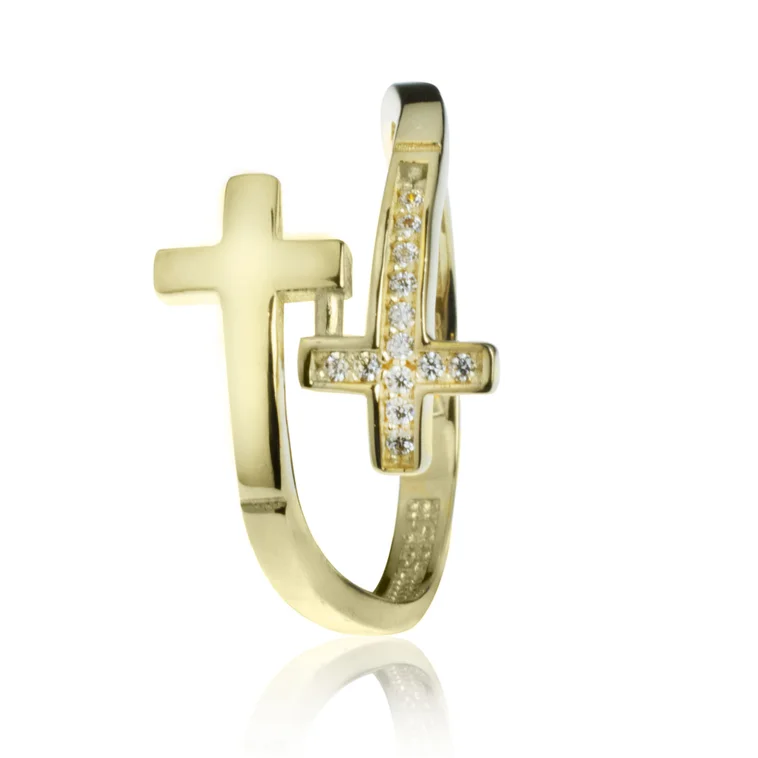 GOLDIE zlatý prsteň Krížiky LRG493.TR GOLDIE zlatý prsteň Krížiky LRG493.TR