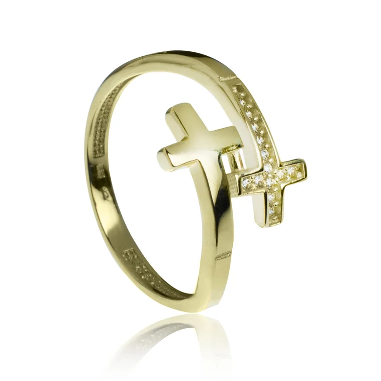 GOLDIE zlatý prsteň Krížiky LRG493.TR GOLDIE zlatý prsteň Krížiky LRG493.TR