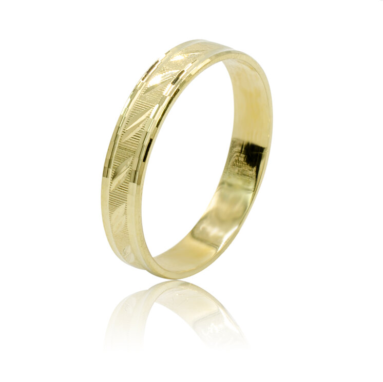 GOLDIE Zlatý prsteň Leka LRG583.F