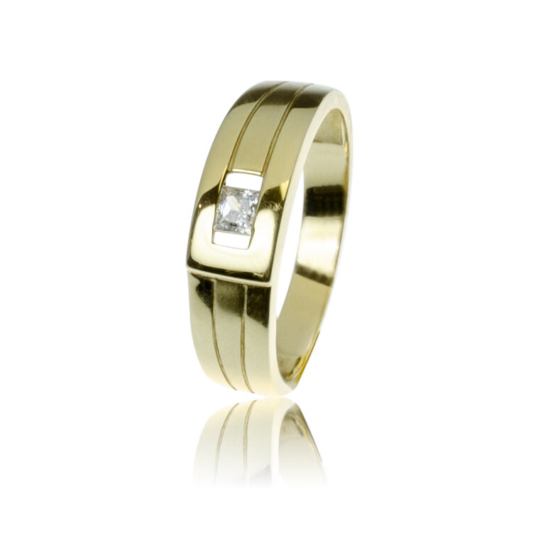 GOLDIE Zlatý prsteň Lucas MRG006.ST