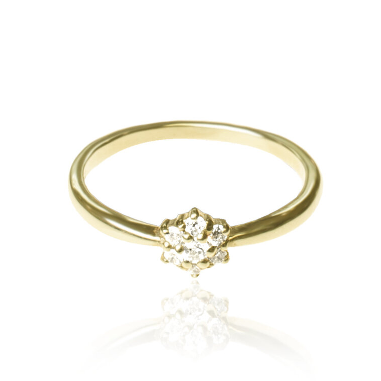 GOLDIE Zlatý prsteň Lydia ER516.MAB