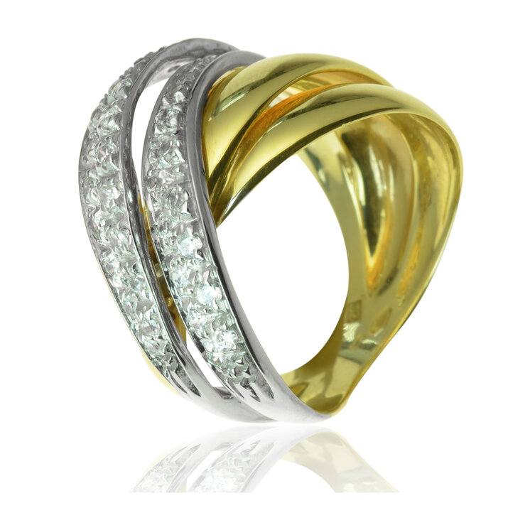 GOLDIE Zlatý prsteň Miriam LRG058.GMB