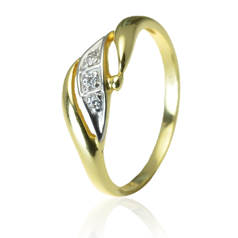 GOLDIE Zlatý prsteň Nayeli LRG030.TRB