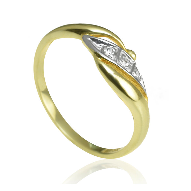GOLDIE Zlatý prsteň Nayeli LRG030.TRB