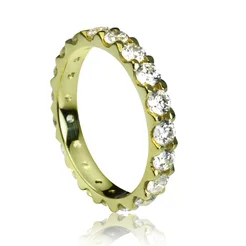 GOLDIE zlatý prsteň Pavé LRG503.KL