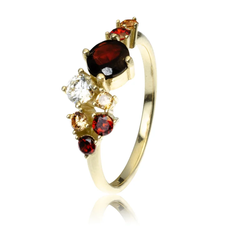 GOLDIE zlatý prsteň Red passion LRG467.AV GOLDIE zlatý prsteň Red passion LRG467.AV