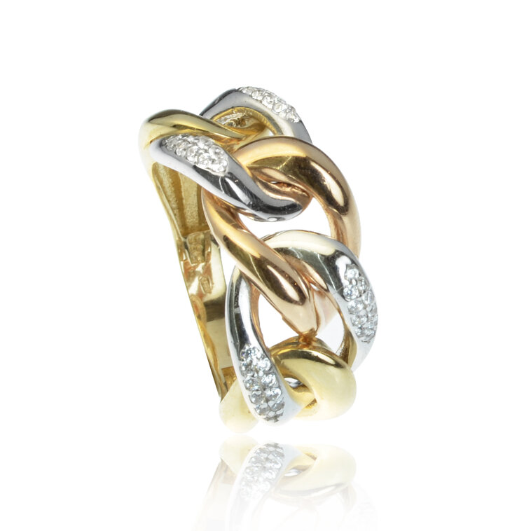 GOLDIE zlatý prsteň Retiazka LRG461.TR