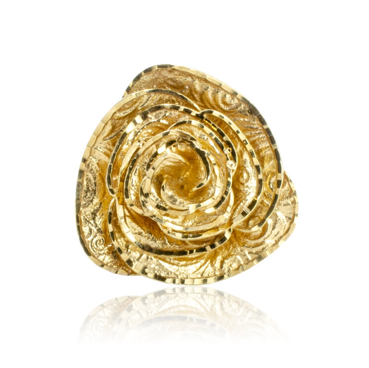 GOLDIE Zlatý prsteň Ružička LRG561.TR