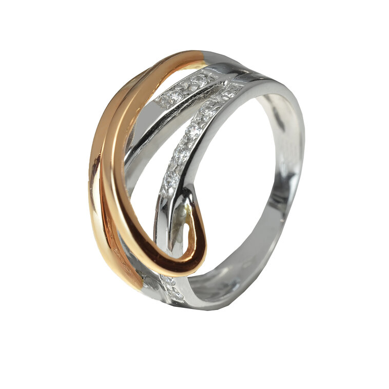 GOLDIE Zlatý prsteň s diamantmi Angel LRG202.GMX