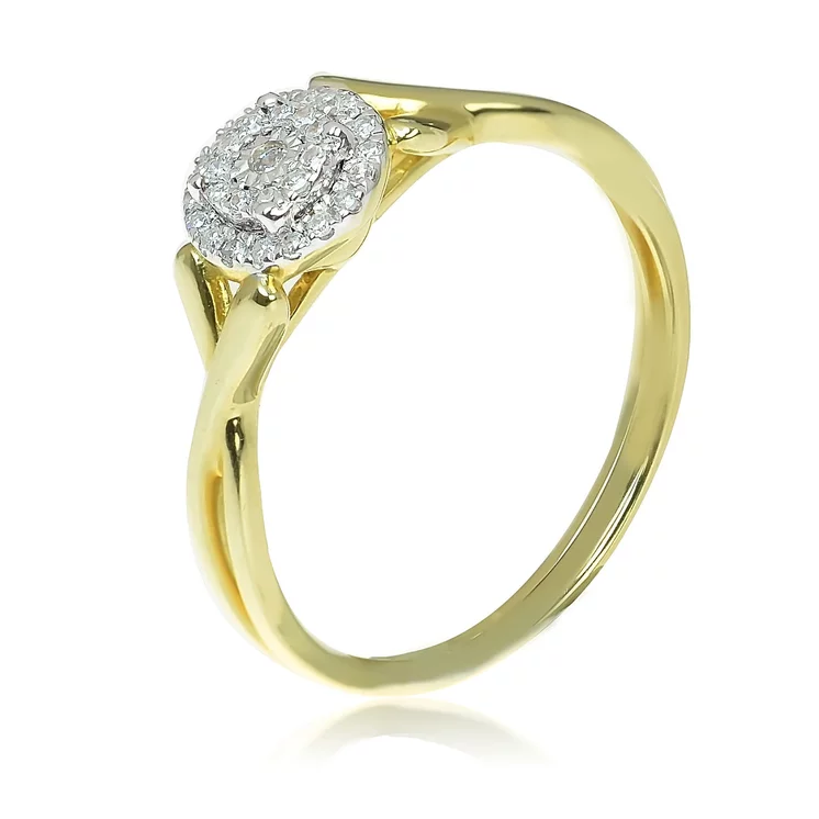 GOLDIE Zlatý prsteň s diamantmi Cateleen ER480.AVB GOLDIE Zlatý prsteň s diamantmi Cateleen ER480.AVB
