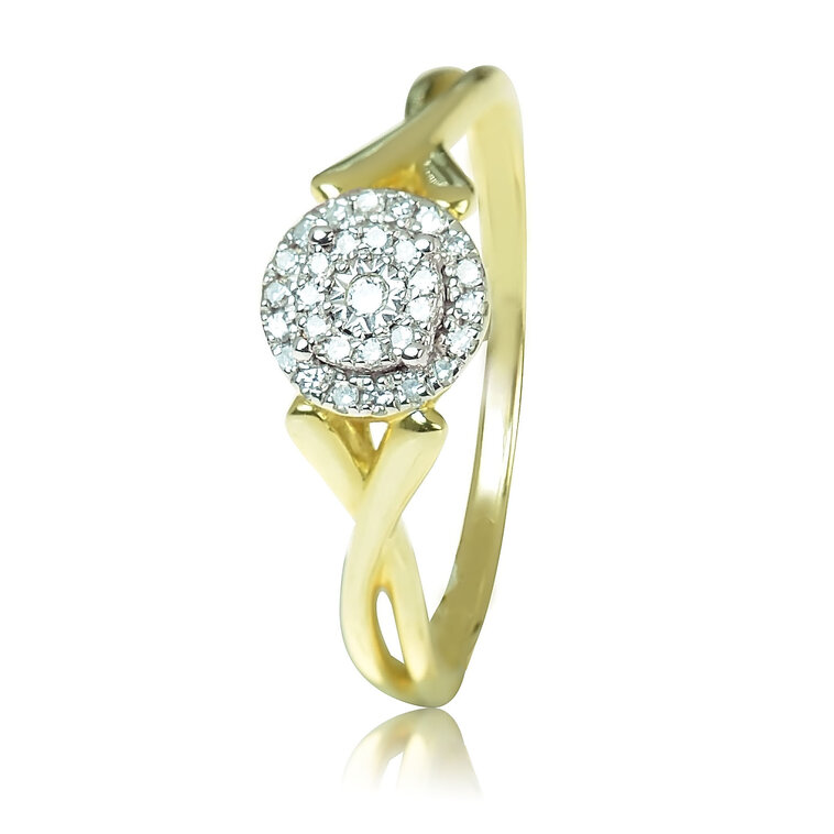 GOLDIE Zlatý prsteň s diamantmi Cateleen ER480.AVB