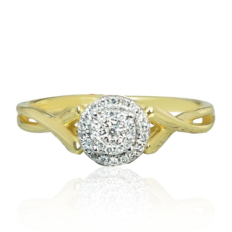 GOLDIE Zlatý prsteň s diamantmi Cateleen ER480.AVB