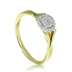 GOLDIE Zlatý prsteň s diamantmi Cateleen ER480.AVB GOLDIE Zlatý prsteň s diamantmi Cateleen ER480.AVB