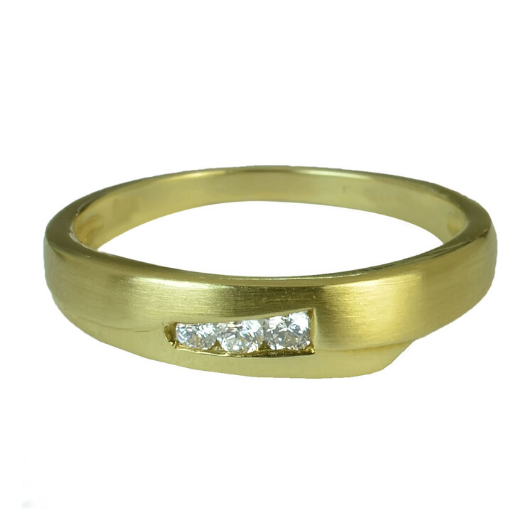GOLDIE Zlatý prsteň s diamantmi Deena ER413.ALB