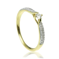 GOLDIE Zlatý prsteň s diamantmi Gabi LRG279.AVB GOLDIE Zlatý prsteň s diamantmi Gabi LRG279.AVB