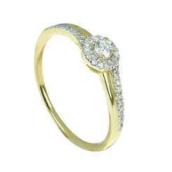 GOLDIE Zlatý prsteň s diamantmi Genesis ER481.AVB