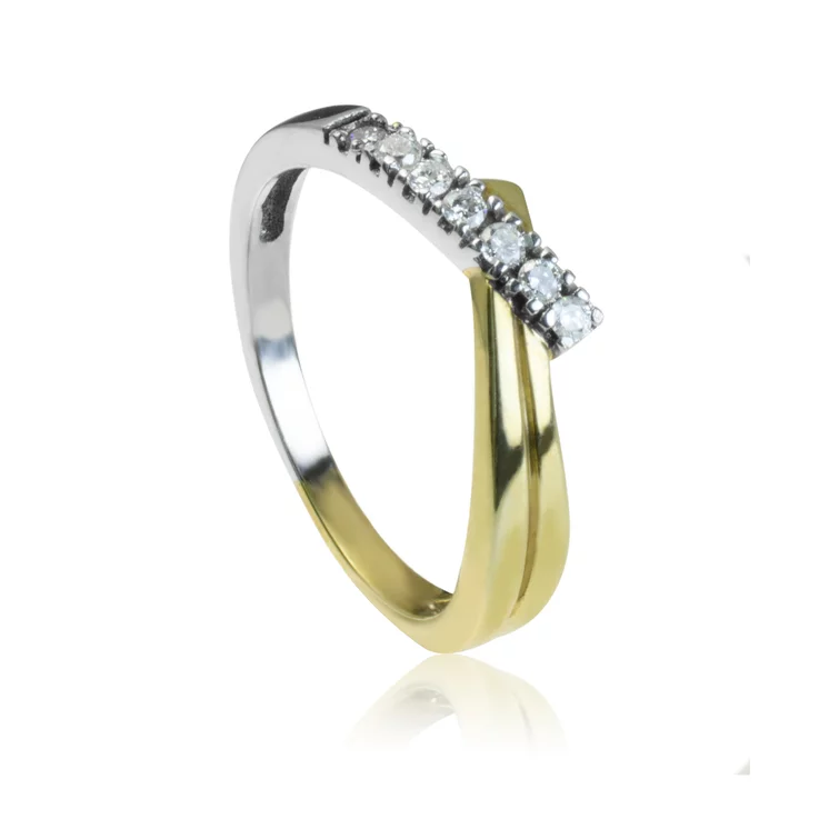 GOLDIE Zlatý prsteň s diamantmi Isla LRG452.D GOLDIE Zlatý prsteň s diamantmi Isla LRG452.D