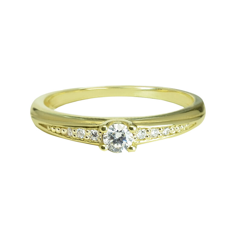 GOLDIE Zlatý prsteň s diamantmi Lila ER457.MAS