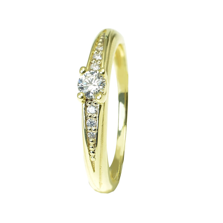 GOLDIE Zlatý prsteň s diamantmi Lila ER457.MAS