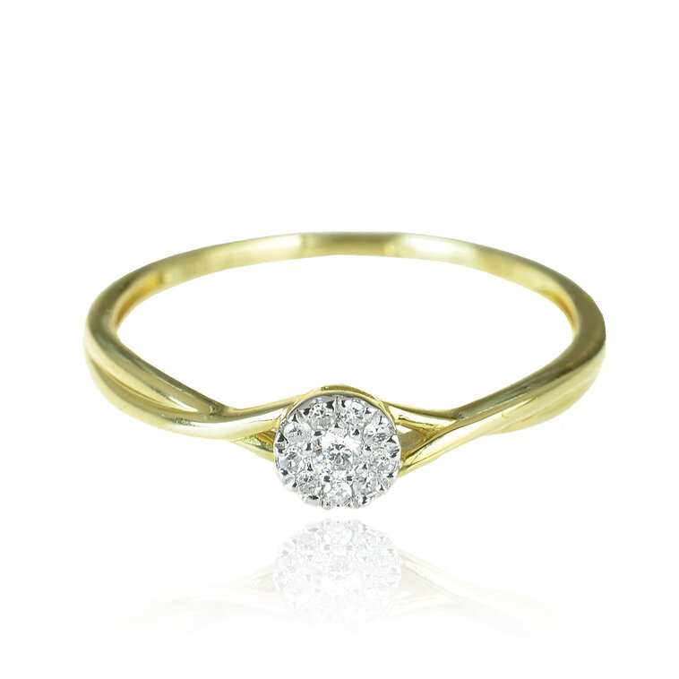 GOLDIE Zlatý prsteň s diamantmi Maia LRG281.AVX