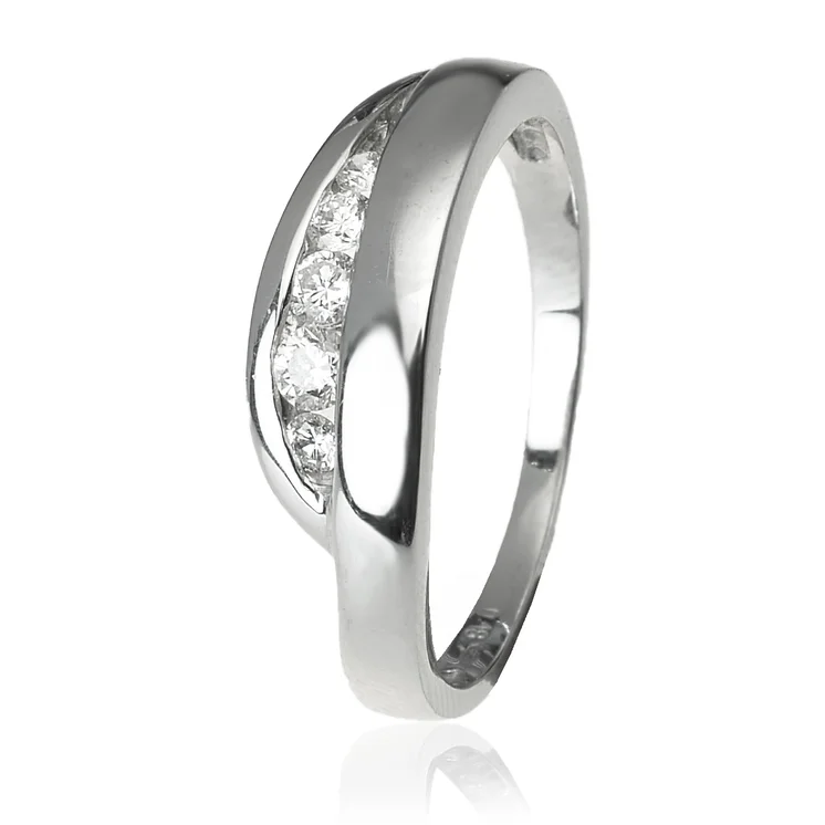 GOLDIE Zlatý prsteň s diamantmi Mirella ER361.ALB GOLDIE Zlatý prsteň s diamantmi Mirella ER361.ALB