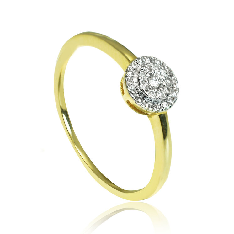 GOLDIE Zlatý prsteň s diamantmi Paige ER463.AVX