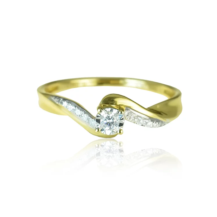GOLDIE Zlatý prsteň s diamantmi Rachel LRG282.AVB GOLDIE Zlatý prsteň s diamantmi Rachel LRG282.AVB