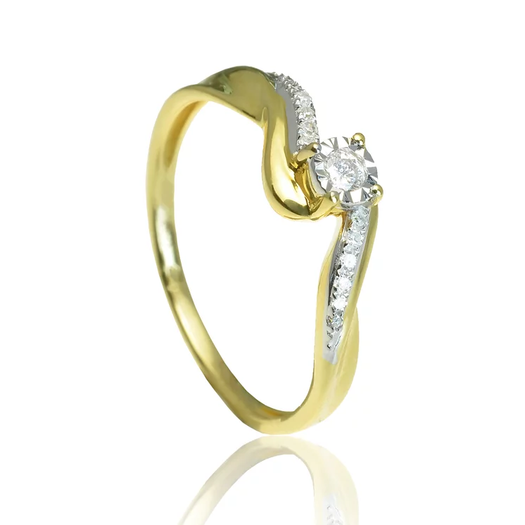 GOLDIE Zlatý prsteň s diamantmi Rachel LRG282.AVB GOLDIE Zlatý prsteň s diamantmi Rachel LRG282.AVB