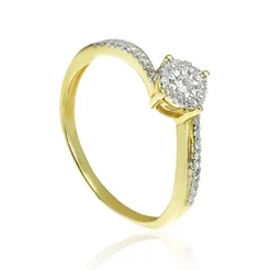 GOLDIE Zlatý prsteň s diamantmi Raina ER461.AVB GOLDIE Zlatý prsteň s diamantmi Raina ER461.AVB