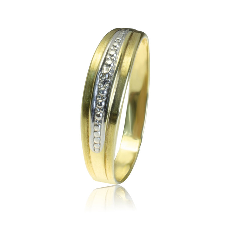 GOLDIE Zlatý prsteň s diamantmi Simonne LRG453.ST