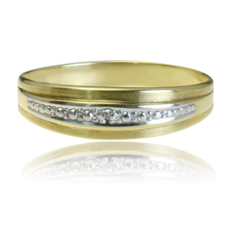 GOLDIE Zlatý prsteň s diamantmi Simonne LRG453.ST